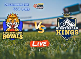 biratnagar kings vs sudurpaschim today match